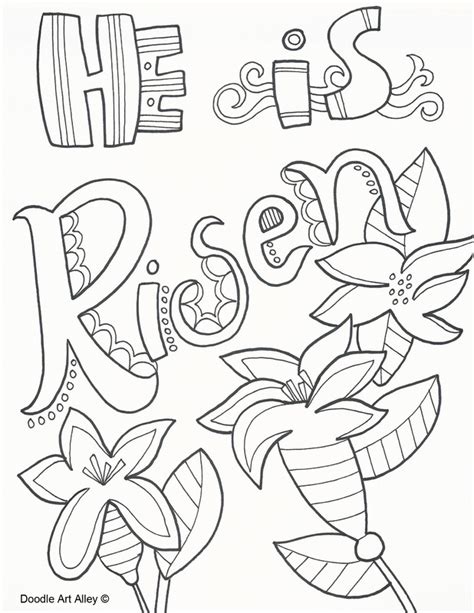 Life can be best only if you pay attention to making it best for yourself. Easter Coloring Pages - Religious Doodles