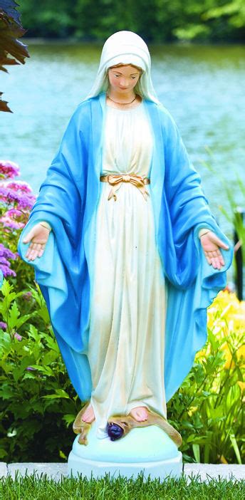 Blessed Mother Mary Statue Hand Painted 37 High