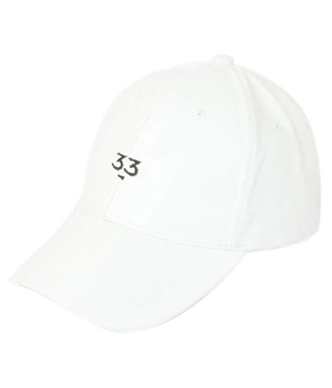 Ilu White Embroidered Polyester Caps Buy Online Rs Snapdeal