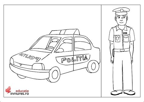 Planșe De Colorat Polițist
