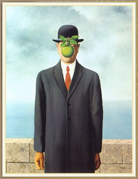 The Son Of Man Rene Magrittemedium Oilcanvas