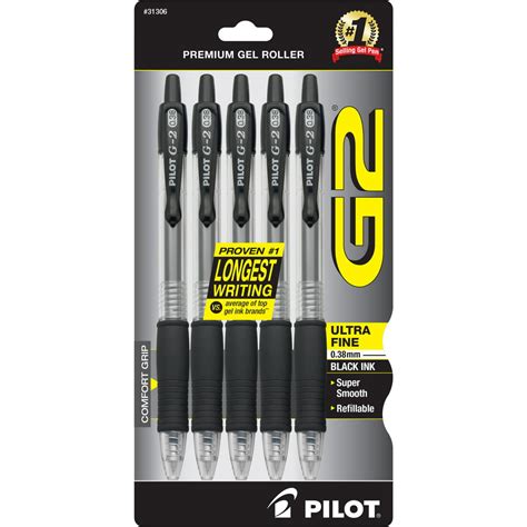 Pilot G2 Premium Retractable Gel Ink Rolling Ball Pens Ultra Fine