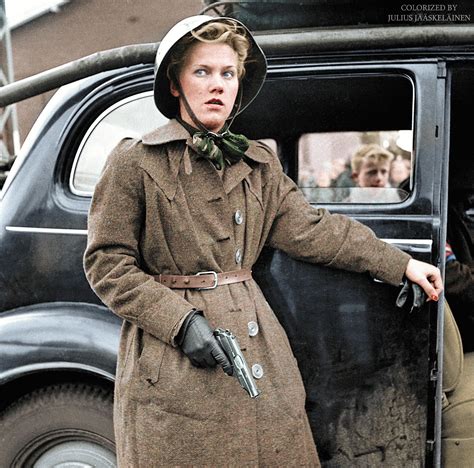 A Member Of The Danish Resistance Armed With A Walther Pp Copenhagen