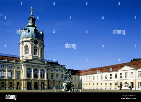 Germany Berlin Charlottenburg Castle Rebuilt After World War Ii Stock