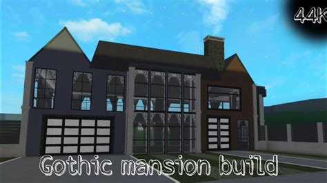 Gothic Mansion Build In Bloxburg Exterior Youtube