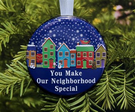you make our neighborhood special neighbor ornament c060 etsy how to make ornaments