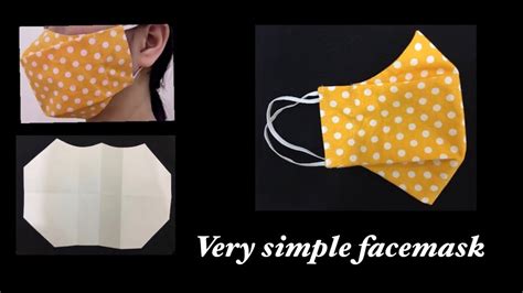 Very Easy Face Mask Sewing Tutorial How To Make Easy Face Mask At