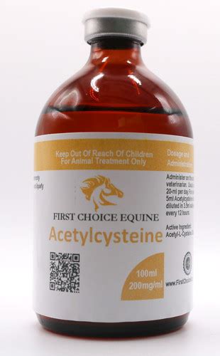 Acetylcysteine 200mgml 100ml First Choice Equine