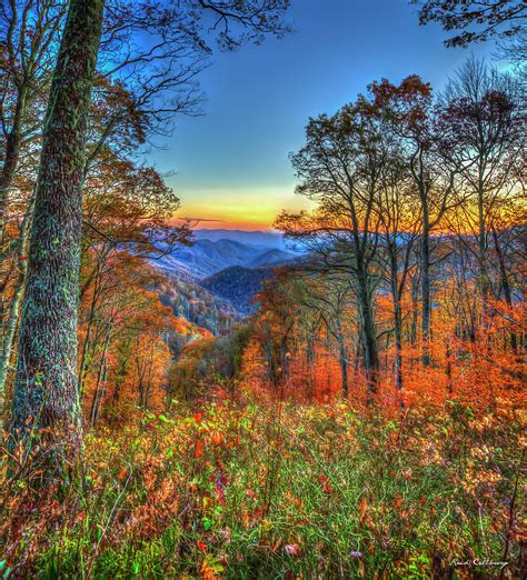 Great Smoky Mountains Fall Sunset 3 Tennessee North Carolina Landscape