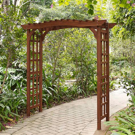 A beautiful and stunning wooden arbour for your garden which is sail boat inspired! Coral Coast Halstead Wood Garden Arbor - Arbors at Hayneedle