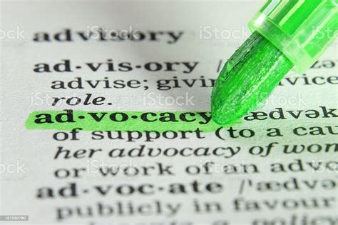 Advocacy Definition Highligted In Dictionary Stock Photo ...