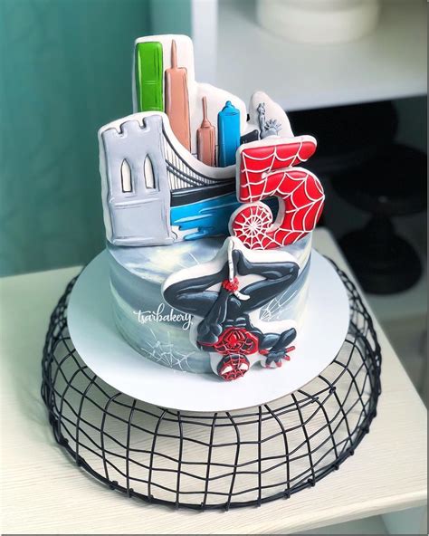 Miles Spiderman Cake Birthday Card Message