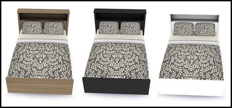 Download Sims 4 Pose Love Wood Bed Modern Bed Sims 4 Pose Cc