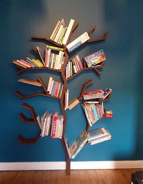 Tree Shaped Bookshelf Etsy Uk Tree Bookshelf Tree Bookcase