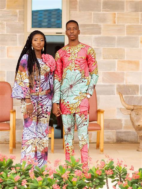 African Wedding Outfit For Him And Her As Created By Our Benin Finalists Paola Sah For The