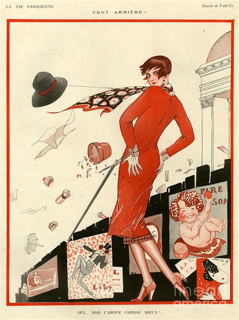 1920s France La Vie Parisienne Magazine Drawing By The Advertising Archives