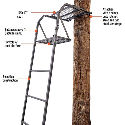 Guide Gear 15 Ladder Tree Stand 177428 Ladder Tree