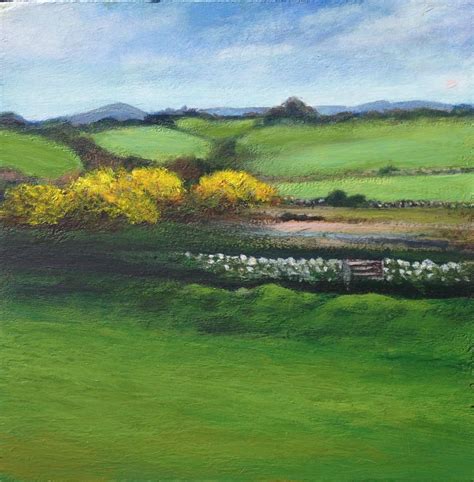 Contemporary Realism Irish Landscape Acrylic Painting 2000 Now Signed A