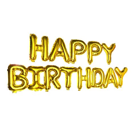 Buy Party Propz Happy Birthday Golden Foil Balloon Alphabet 1pc For