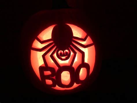 Boo Spider Carving Pattern Etsy