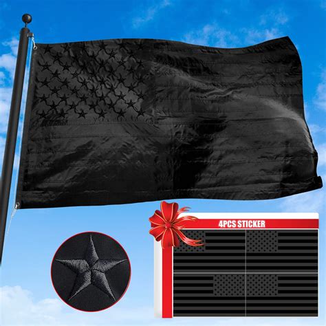 Buy Black American Flags 3x5 Ft Heavy Duty 300d Nylon Black Flag With