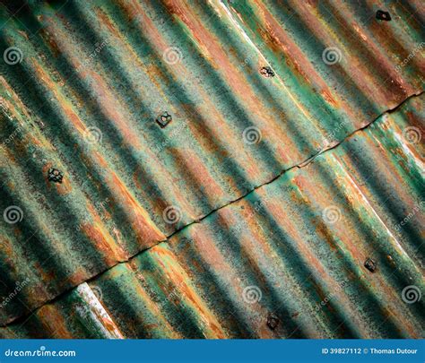 Rusty Corrugated Metal Texture Stock Photo 86240256