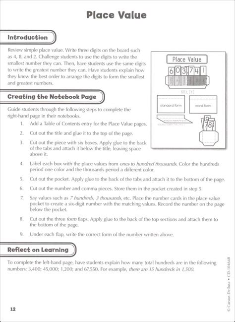 Interactive Notebooks Math Grade 3 Carson Dellosa 9781483824796