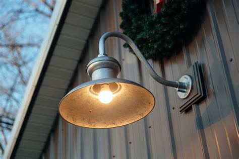 Gooseneck Barn Light Adds Style To Industrial Pole Barn Inspiration