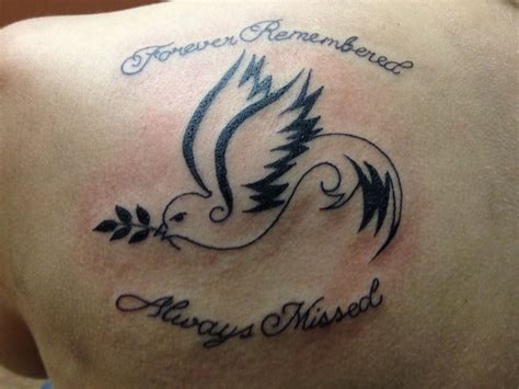 My Tattoo In Memory Of Loved Ones I Have Lost The Bird Representing