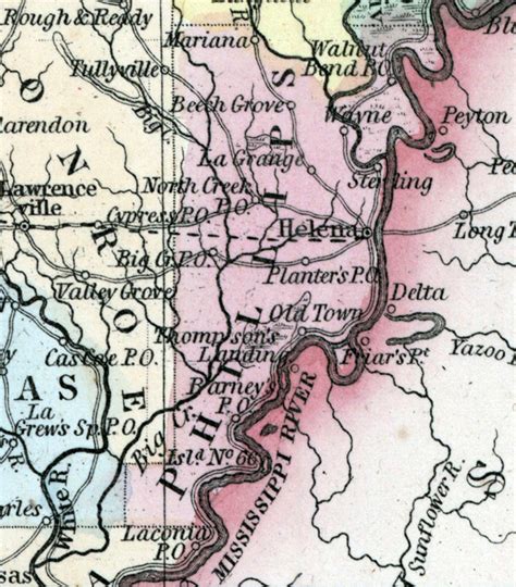 Phillips County Arkansas 1857 House Divided