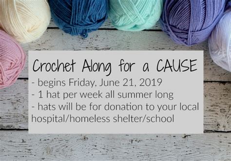 Crochet Along For A Cause 2019 Hooked On Homemade Happiness