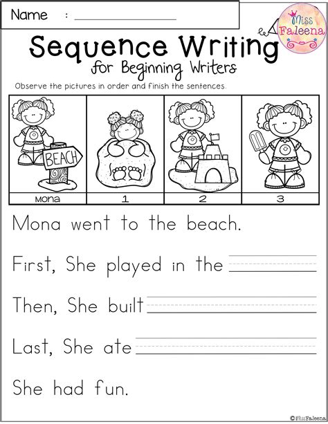 Printable Story Sequence Pictures