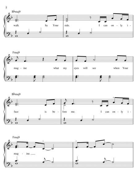 I Can Only Imagine By Mercyme Mercyme Digital Sheet Music For