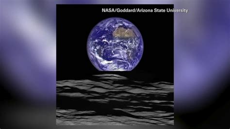 Nasa Image Show Earth Rising Over Lunar Horizon Abc7 Chicago