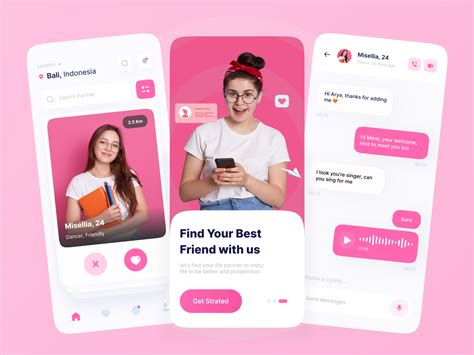 dating app ui kit search by muzli