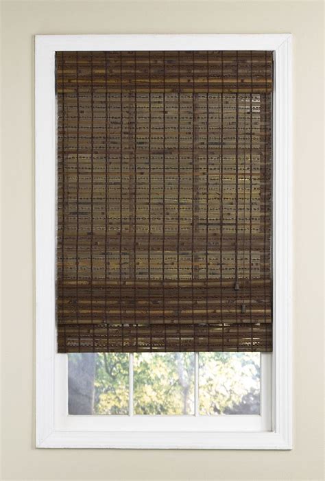 Radiance Havana Bamboo Roman Shade In Cocoa For Lr Door And Kitchen