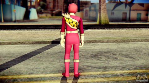 Power Rangers Kyoryu Pink Skin Para Gta San Andreas