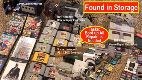 Found Retro Game Consoles And Games In Our Basement Tasks Boot Them