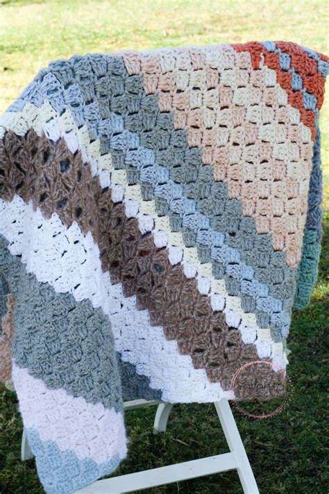 Simple C2c Crochet Blanket From Yarn Scraps — Free Tutorial Yarnhild