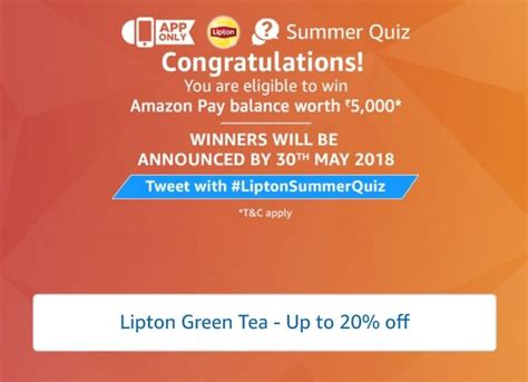 All Answers Amazon Summer Quiz Answer And Win Rs5000