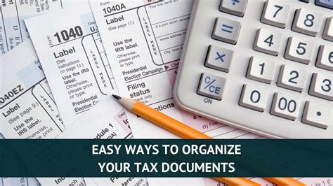 Easy Ways To Organize Your Tax Documents Tax Queen