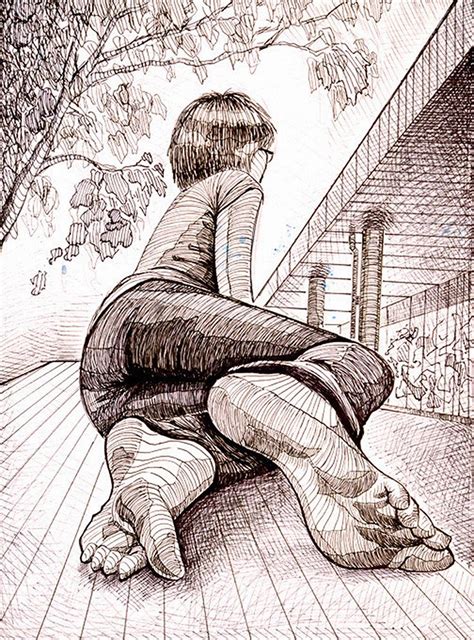 Carrie King Nice Foreshortening In This Ballpoint Pen Drawing Of