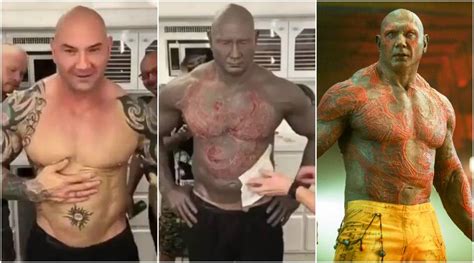 Guardians Of The Galaxy Vol 2 Actor Dave Bautistas Transformation To
