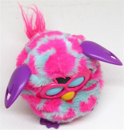 Hasbro Furby Boom Pink With Light Blue Hearts A6806 Interactive Toy Ebay