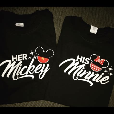 Tops His Minnie Her Mickey Couples Disney Shirt New Poshmark