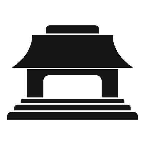 Japanese Traditional House Icon Simple Style 14502472 Vector Art At