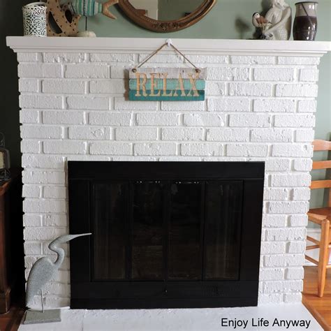 Enjoy Life Anyway How To Make An Outdated Fireplace Insert Look Great With High Heat Paint