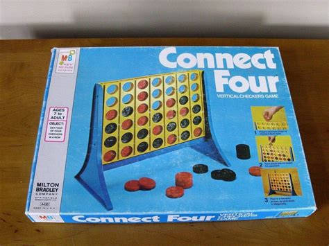 1974 Connect Four Game Complete Original Box Milton Bradley Etsy