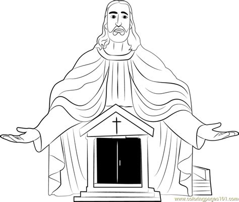 A Catholic Church Coloring Page For Kids Free Churches Printable