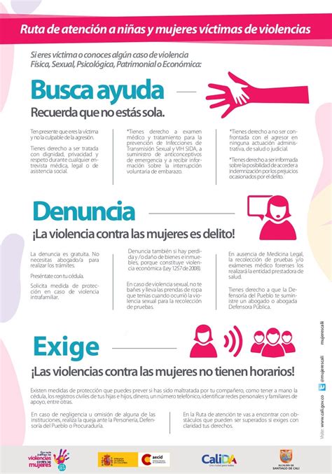 Infografía Ruta De Atención A Mujeres Victimas De Violencias En Colo